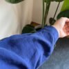 Navy Blue Tensel Oversize Shirt