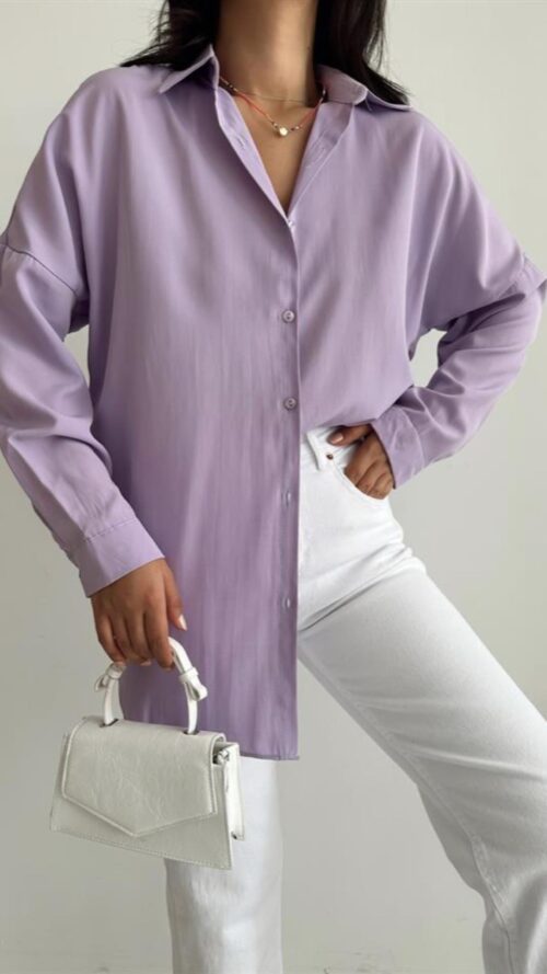Purple Oversize Shirt