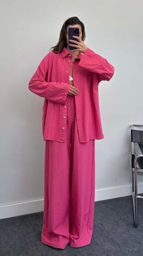 Pink Shirt Set