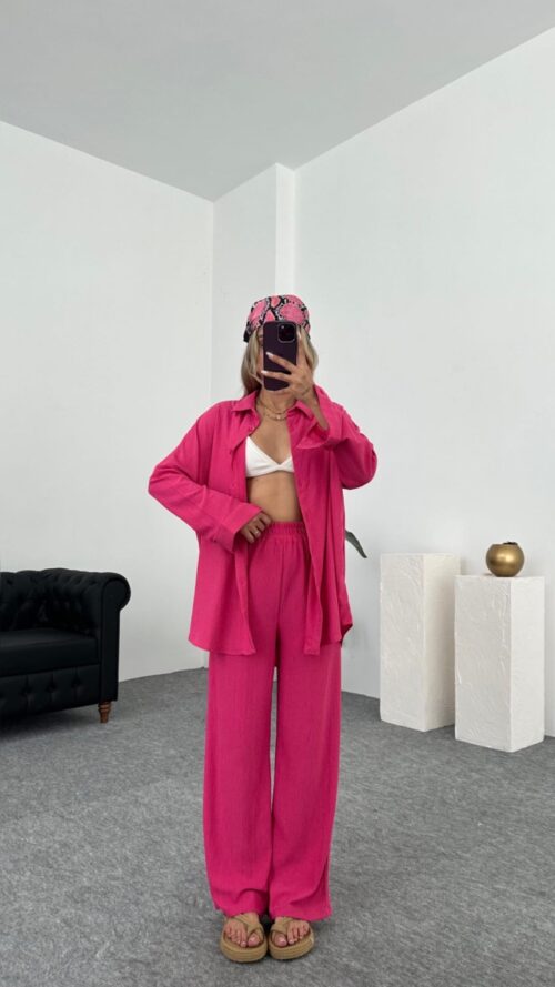 Galvin Fuchsia Bury Shirt Set