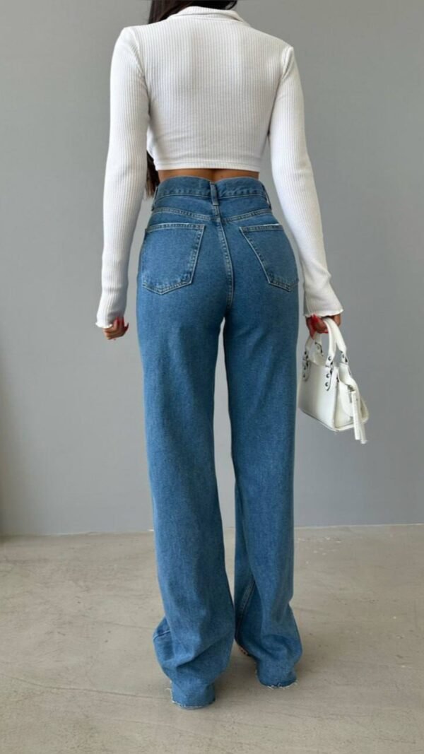 Wide Leg Blue Jean