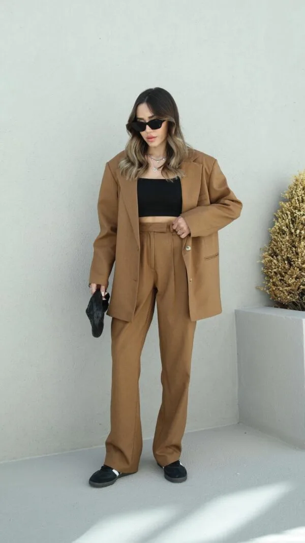 Oversize Camel Premium Blazer Jacket