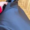 Bella Black Satin Long Skirt