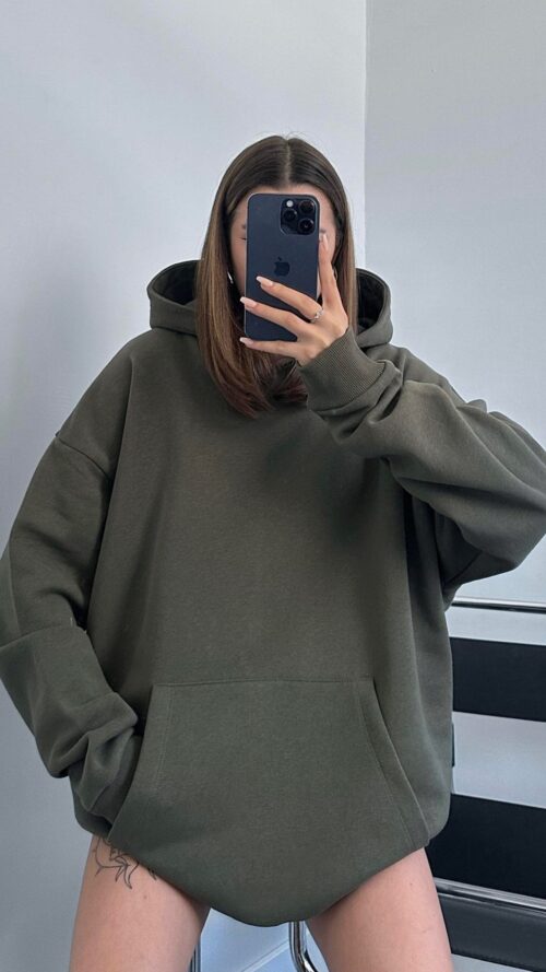 ZARA Oversize Khaki Hoodie