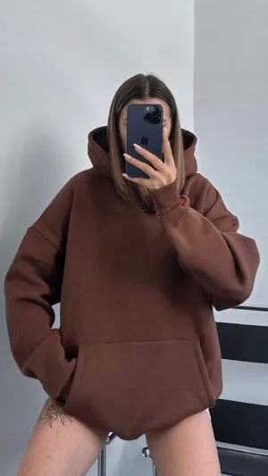 ZARA Oversize Brown Hoodie