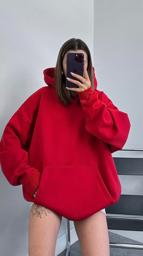 ZARA Oversize Red Hoodie