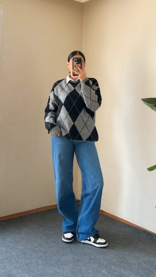 Wide Leg Ocean Blue Jean