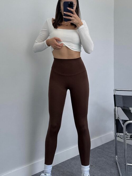 Oysho Bitter Brown Leggings