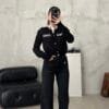 Retro Black Belted Jean