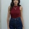 Skyler Burgundy Top