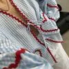 Love Bombing Baby Blue Plaid Shirt