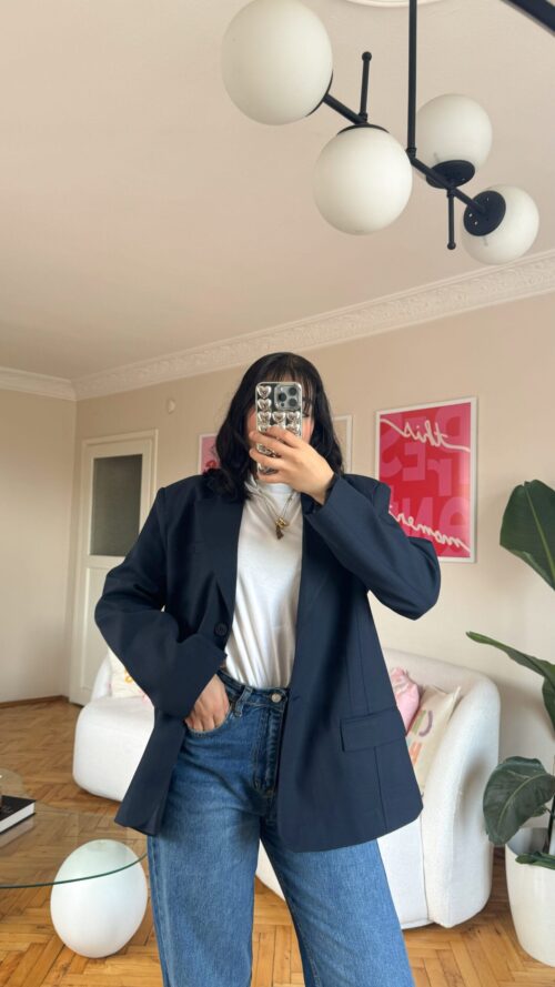 Vivian Overize Navy Blazer