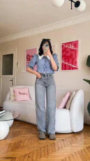 Rosalie Straight Grey Jean