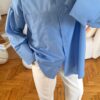 Wide Cuffled Blue Shirt