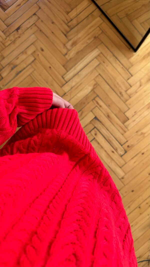 Grace Red Zippered Sweater