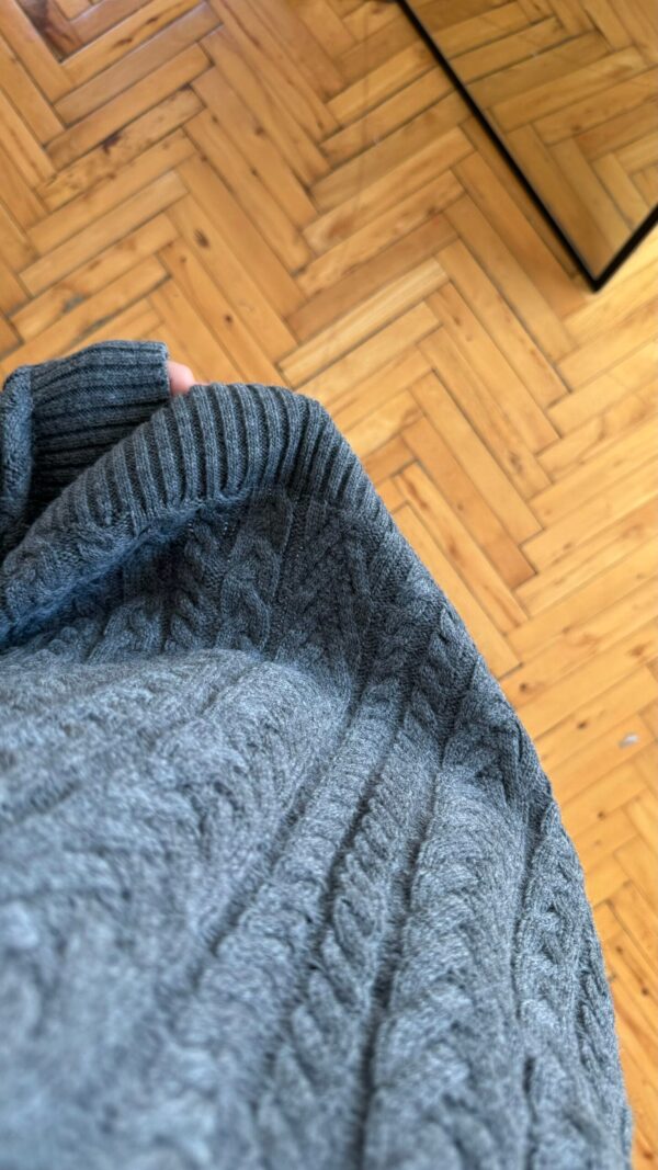 Grace Dark Grey Zippered Sweater