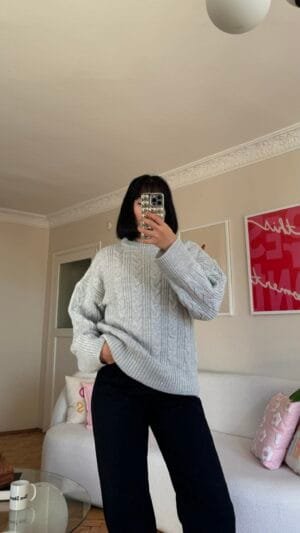 Amelia Light Grey Sweatshirt