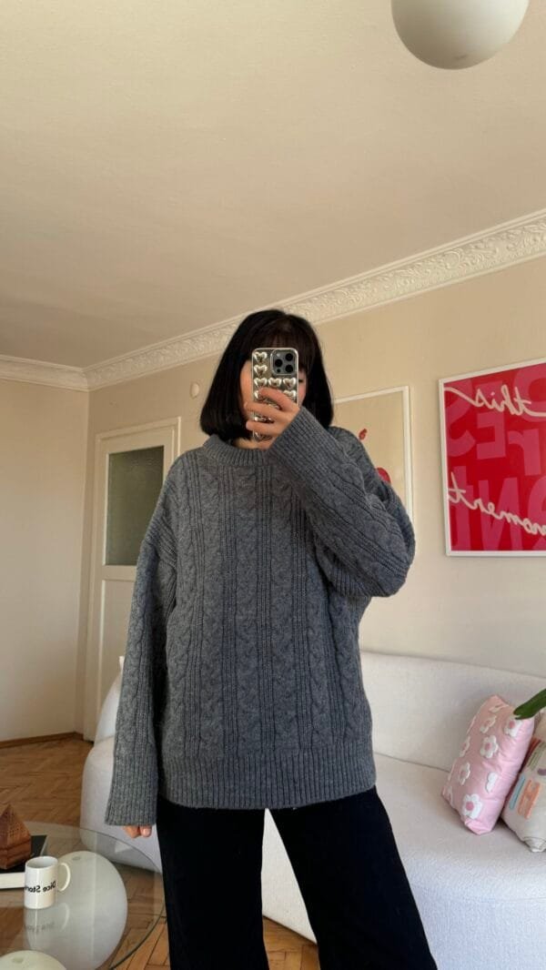 Amelia Dark Grey Sweatshirt