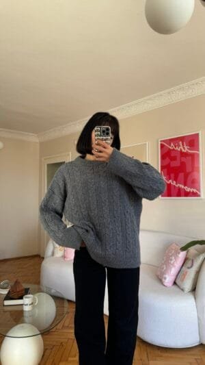 Amelia Dark Grey Sweatshirt