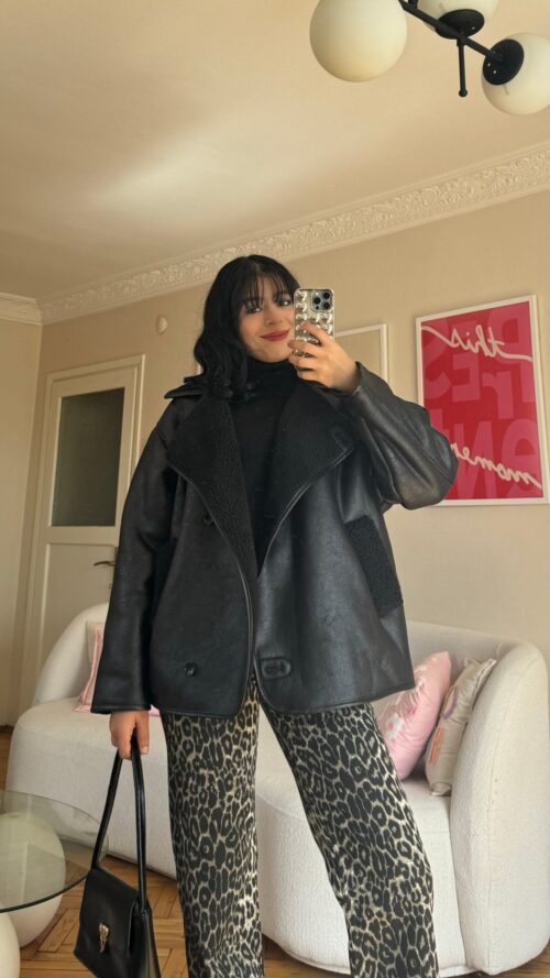 Lola Black Biker Jacket