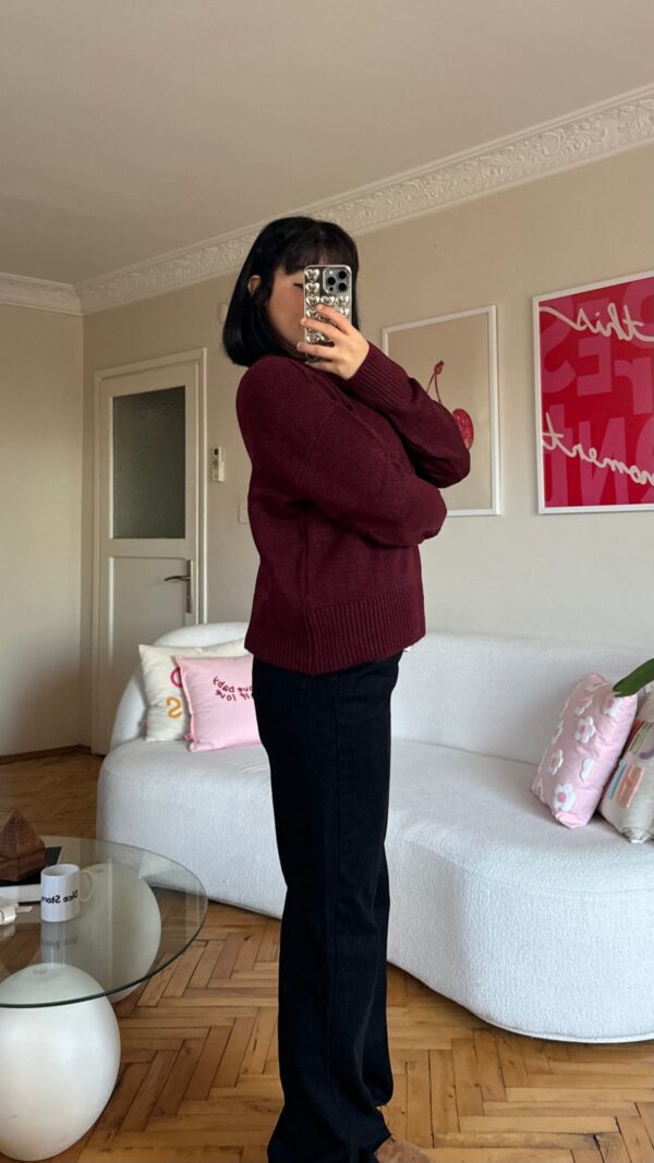 Key Burgundy Sweater