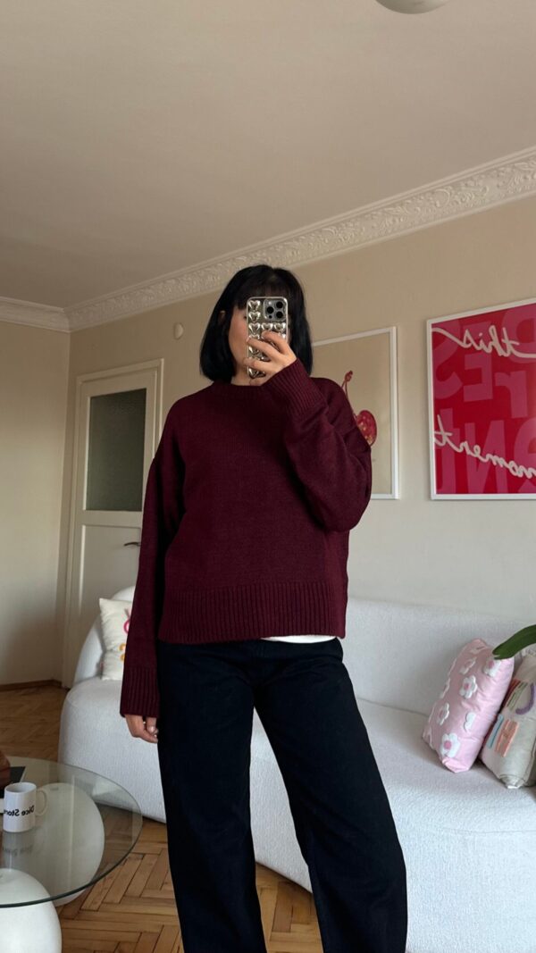 Key Burgundy Sweater