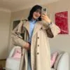 Champ Beige Trenche Coat