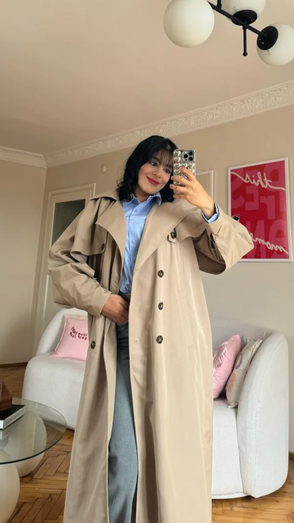 Champ Beige Trenche Coat