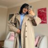 Champ Beige Trenche Coat