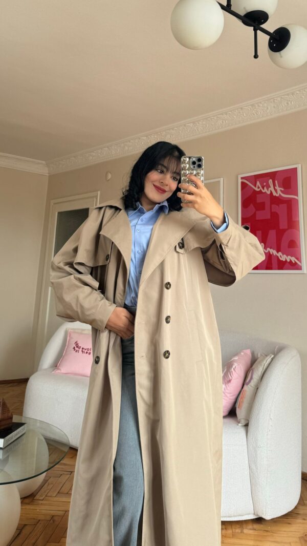 Champ Beige Trenche Coat