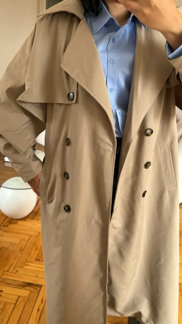 Champ Beige Trenche Coat