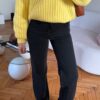Rosalie Black Aged Staright Jean