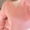 The V Baby-Pink Sweater