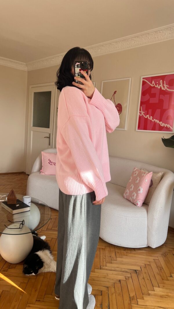 The V Baby-Pink Sweater