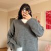 The V Dark-Grey Sweater