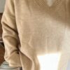 The V Beige Sweater
