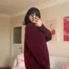 The V Burgundy Sweater