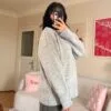 The V Light-Grey Sweater