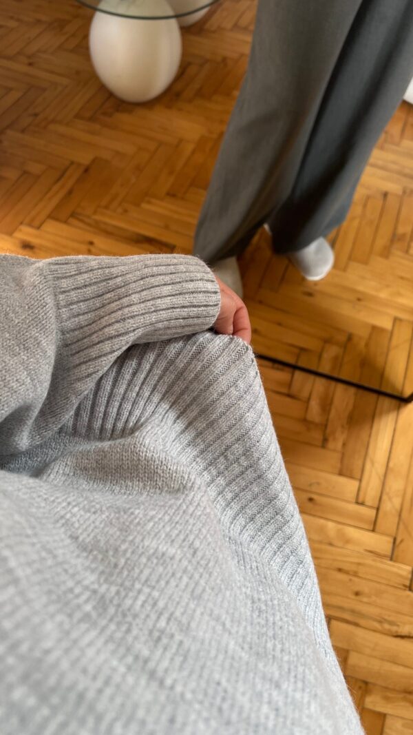 The V Light-Grey Sweater