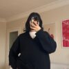 The V Black Sweater