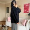 The V Black Sweater