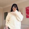 The V Creamy Sweater