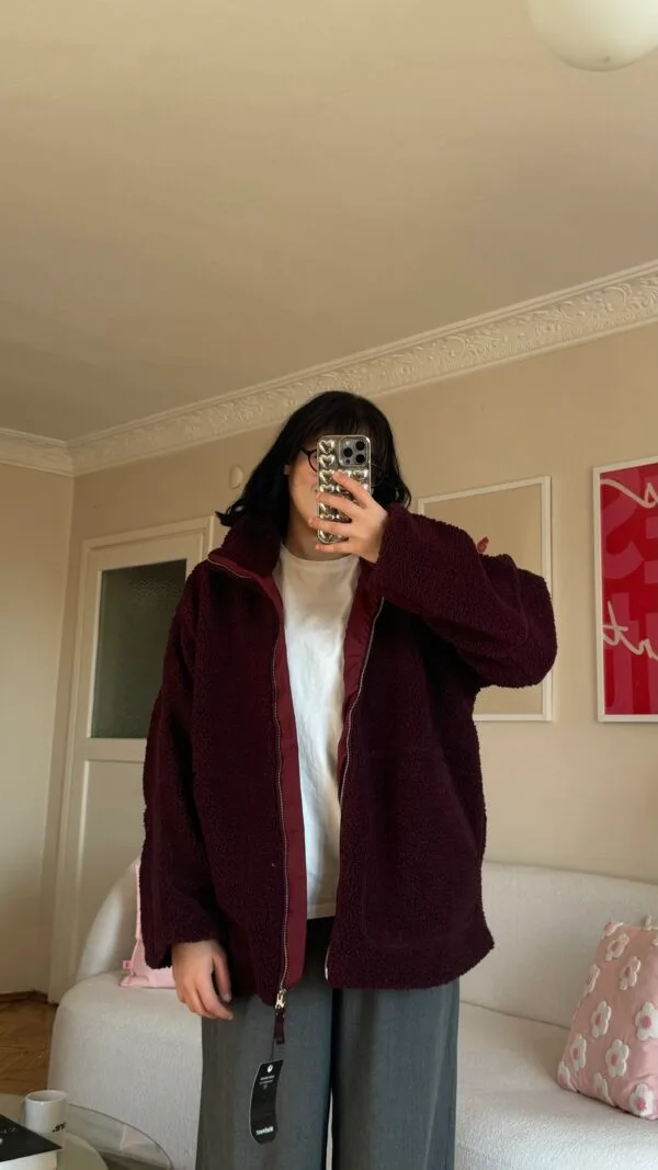 Pinterest Teddy Burgundy Jacket