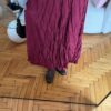 Wrinkled Burgundy Skirt