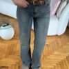 Olivia Medium Blue Belted Jeans