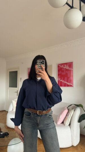 Laura Navy Shirt