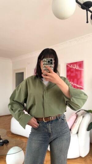 Laura Olive Shirt