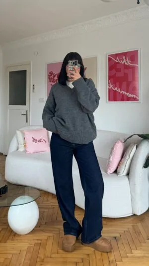 Gloria Navy Denim Jeans