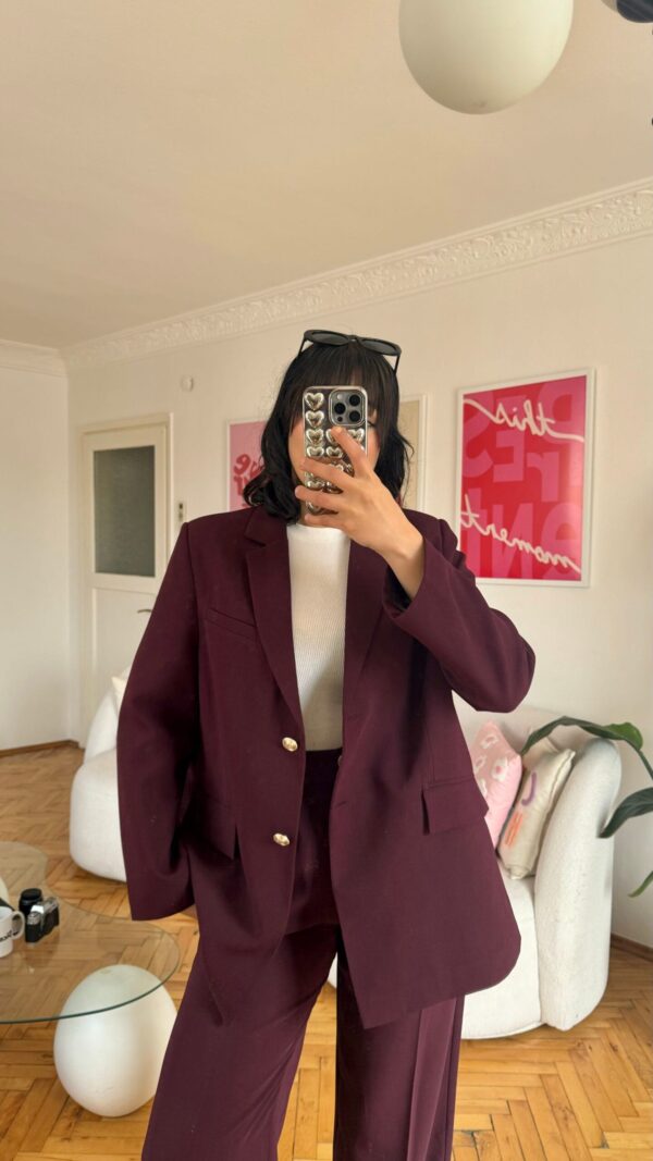 Ella Dark Burgundy Oversize Premium Set