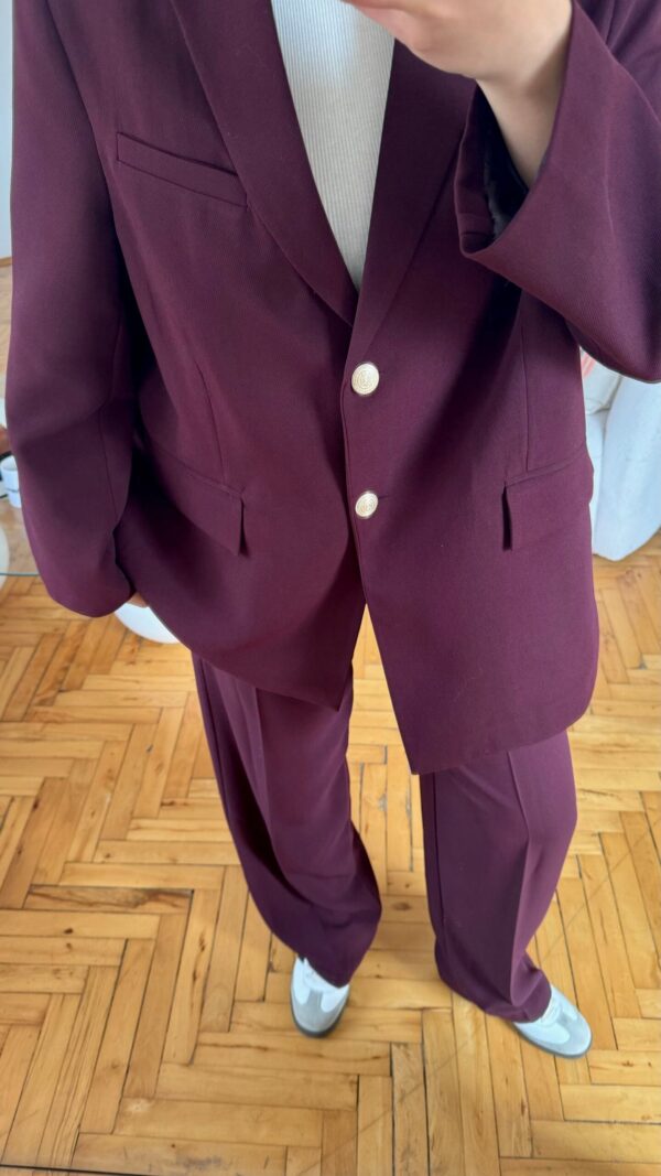 Ella Dark Burgundy Oversize Premium Set